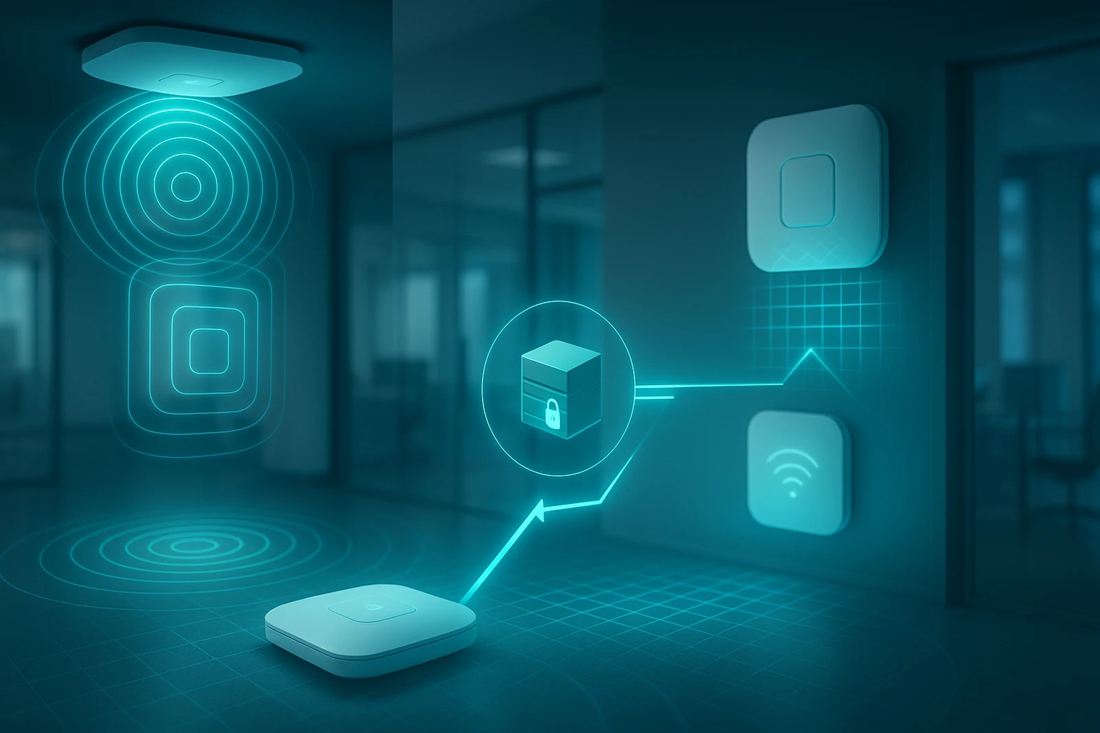 Rețea Wi-Fi enterprise cu acoperire uniformă și acces controlat prin 802.1X