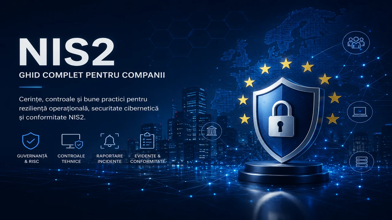 Ghid NIS2 pentru companii privind cybersecurity risk management, incident reporting și controale de securitate